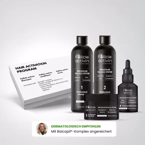 Follicle Activin-Set für neuen Haarwuchs und schnelleres Haarwachstum + Ein Set gratis