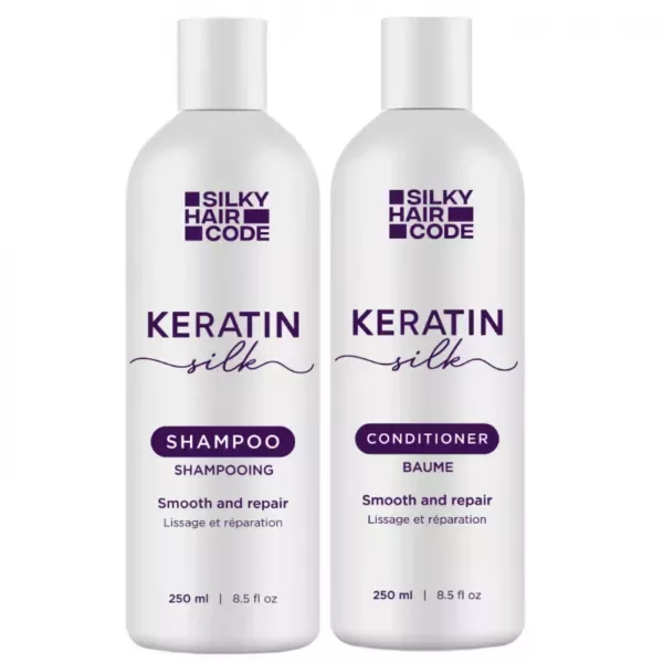 Keratin Silk Hair Smoothing Set für geschädigtes Haar + Geschenk