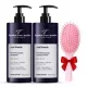 Neutralisierendes Set gegen Gelbstiche (Shampoo und Conditioner) + Glättungsbürste als Geschenk