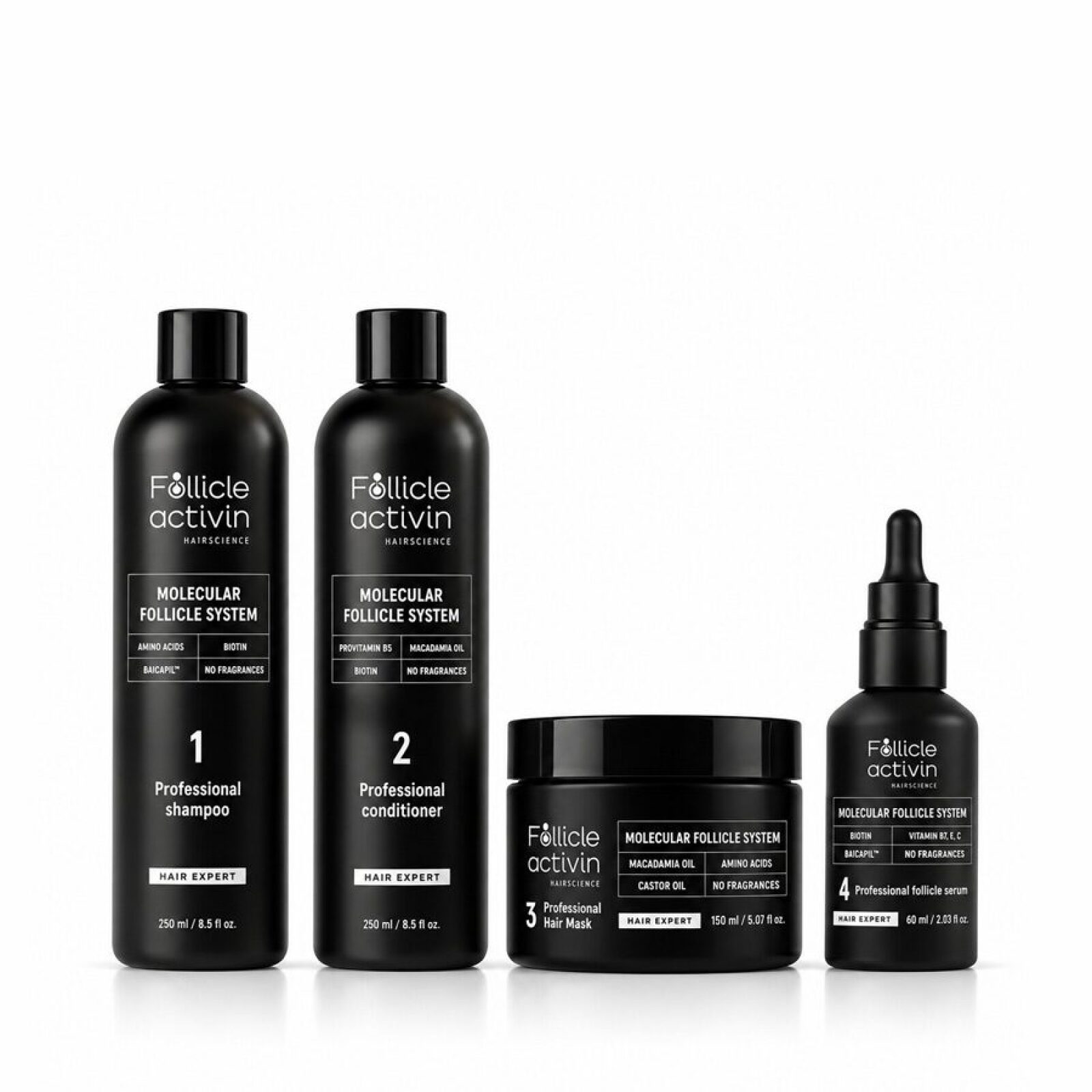 Follicle Activin-Set für neuen Haarwuchs und schnelleres Haarwachstum Follicle Activin-Set für neuen Haarwuchs und schnelleres Haarwachstum